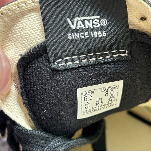 Vans Classic Black and Cream Sneakers - Picture 2 of 8